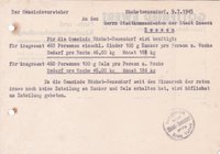 Gemeindevorst. an Stadtkommandant, 09.07.1945