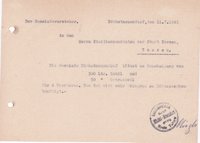 Gemeindevorst. an Stadtkommandant, 11.07.1945