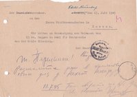 Gemeindevorst. an Stadtkommandant, 13.07.1945