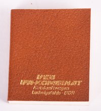 Notizbuch "VEB IFA-Kombinat NKW Ludwigsfelde" (braun)