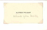 Visitenkarte Alfred Polgar
