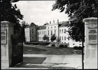 Postkarte Eingangsbereich des Schlosses Rheinsberg, 1972