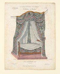 "Décor de lit de coin / galerie bois doré", aus: Le Garde-meuble