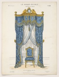 "Décor de fenêtre Louis XVI", aus: Le Garde-meuble