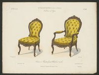 "Chaise et Fauteuil pour Chambre á coucher", aus: Le Garde-meuble