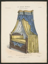 "Décor de lit / chassis bois doré", aus: Le Garde-meuble