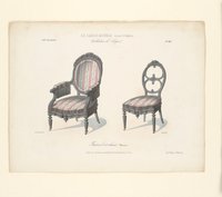 "Fauteuil et chaise (boudoir.)", aus: Le Garde-meuble