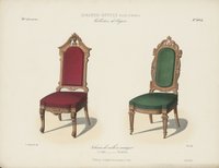 "Chaises de salle à manger; En chêne _ Renaissance", aus: Le Garde-meuble