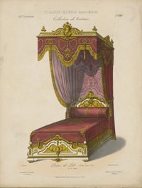 "Décor de lit (genre louis XIV)", aus: Le Garde-meuble