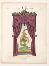 "Riche Croisée de Salle à Manger. Galerie vieux bois. Store de la maison Charles Leroy.", aus: Le Garde-meuble