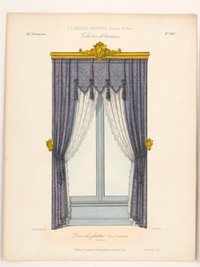 "Décor de fenétre. Têtes flamandes. (Bois doré.)", aus: Le Garde-meuble