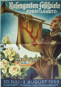 Werbeplakat für die Rosengarten-Festspiele 1939