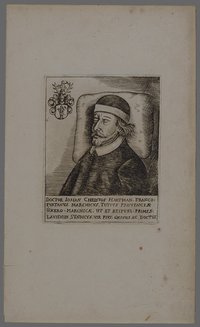 Porträt Johann Christoph Hartmann, Ende 17. Jahrhundert