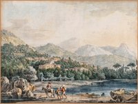Hackert, Jakob Phlipp: Landschaft bei La Cava, 1770