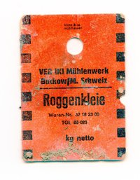 VEB (K) Mühlenwerk Buckow Roggenkleie