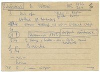 Maywald Archivkarte - Eintrag zu BWM Schönbach / Löbau