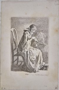 Die beiden sitzenden Damen (Demoiselle Quantin und die Gattin des Künstlers)