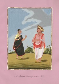 Company School Maler - Ein Maratha-Brahmane und seine Frau