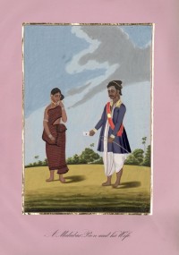 Company School Maler - Ein Bote von der Malabarküste und seine Frau