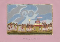 Company School Maler - Srirangam. Prozession mit Oberpriester