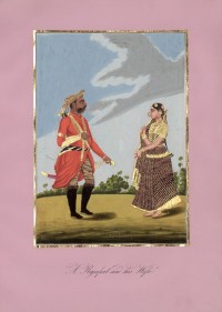 Company School Maler - Ein Rajput und seine Frau
