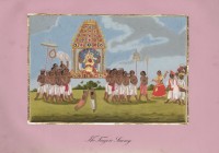Company School Maler - Der Tanjore-Swami wird durch die Stadt getragen
