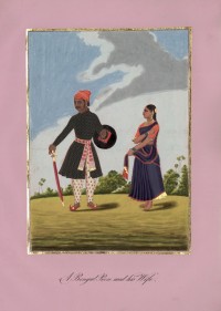 Company School Maler - Ein Mann aus Bengalen und seine Frau