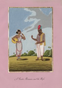 Company School Maler - Ein Brahmane und seine Frau