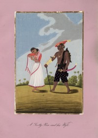 Company School Maler - Ein Gooty-Peon und seine Frau
