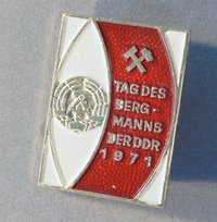 Abzeichen "Tag des Bergmanns der DDR 1971"