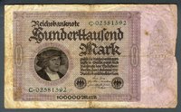 Reichsbanknote Hunderttausend Mark