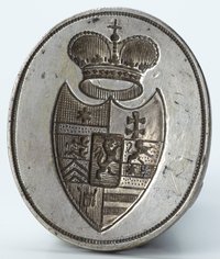 Petschaft mit Fürstenkrone und Wappen Hessen-Homburgs