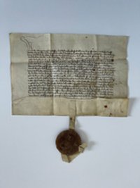Urkunde, Währschaftsbrief der Frankfurter Stadtkanzlei, 1415