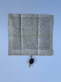 Urkunde von Elgin von Holzhausen, Frau von Bernhardt Rorbach, Schenkung an das Weißfrauenstift, 1488