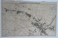 Karte mit Straßenplan der Stadt Oberursel (Ts.) und Umgebung, 1931