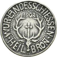 Medaille auf das Württembergische Landesschießen 1908 in Heilbronn