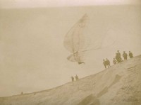 Fotografie Flugversuch Otto Lilienthals (f0829)