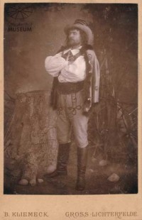 Fotografie Otto Lilienthals als Schauspieler