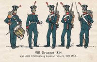 Badische Leib-Grenadiere zur Zeit Großherzog Leopolds