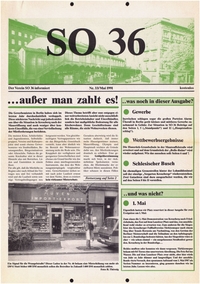 SO 36 : Der Verein SO 36 informiert; Nr. 33, Mai 1991