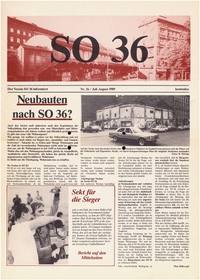 SO 36 : Der Verein SO 36 informiert; Nr. 26, Juli-August 1989