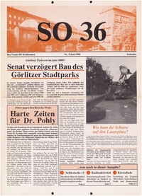 SO 36 : Der Verein SO 36 informiert; Nr. 3, Juni 1986