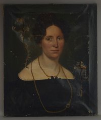 Berliner Maler: Unbekannte Dame, um 1850