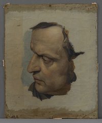 Metz, Gustav: Kopfstudie eines Mannes, wohl 1840er Jahre