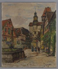 Müller, Erich Martin: Rothenburg ob der Tauber, um 1930