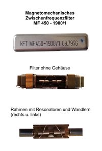 Magnetomechanisches Zwischenfrequenzfilter MF 450-1900/1