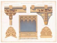 Innere Dekoration der Wartesäle des Küstriner Bahnhofes (Architectonisches Skizzenbuch, 1858, Heft XXXVIII, Blatt 3)