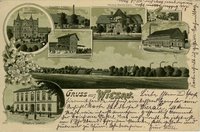 Postkarte Wiesau, Niederschlesien