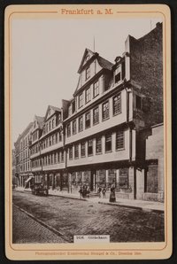 Ansicht des Frankfurter Goethehauses, 1896