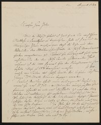 Brief von Johann David Passavant an Friedrich John vom August 1844